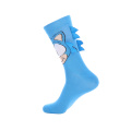 Chaussettes pour hommes en coton drôle de bande dessinée animal jacquard chaussettes nouveauté cadeau chaussettes en gros